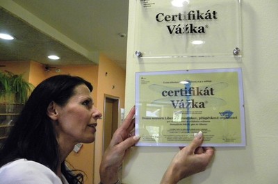 Slavnost k udělení certifikace Vážka