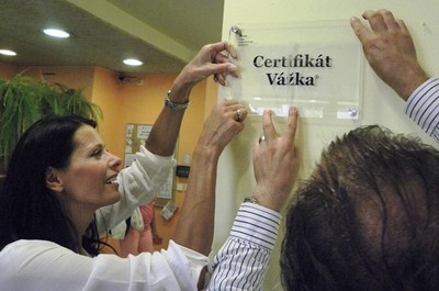 Slavnost k udělení certifikace Vážka