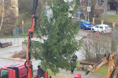 Instalace vánočního stromu