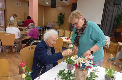 Velikonoční tvoření s dobrovolníky z NADACE PRECIOSA březen 2024