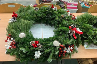 Adventní výzdoba u nás v domově