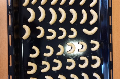 Pečení - vanilkové rohlíčky