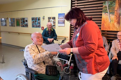 Předávání medailí za šipky