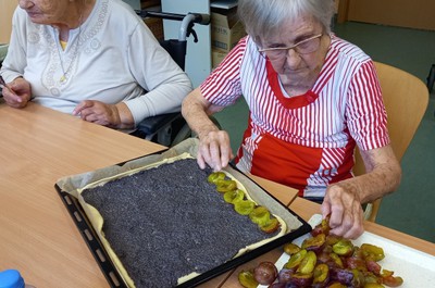 Švestkový koláč - září