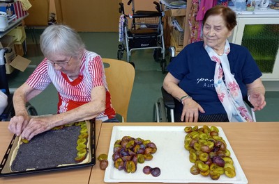 Švestkový koláč - září