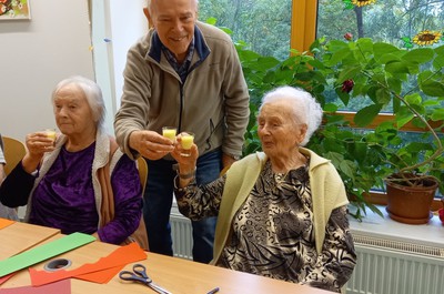 Výroba podzimní dekorace