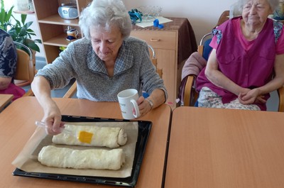 Pečení štrůdlu ADAM 3. patro